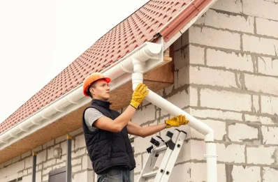Pose et remplacement de gouttières à Recloses